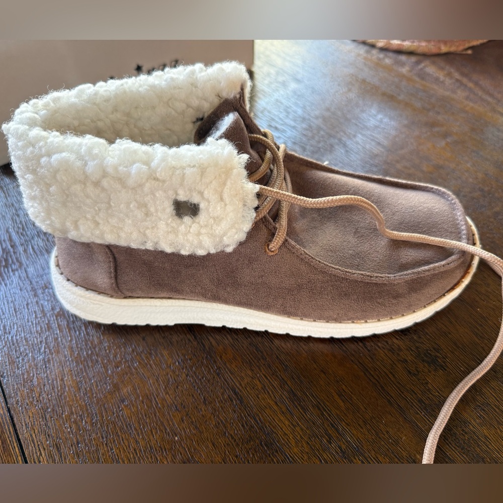 New Gypsy Jazz Odeme Taupe Ankle Boots